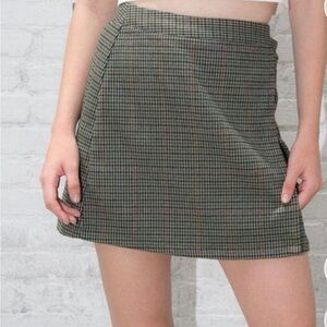 Brandy Melville Plaid Green Emerson Skirt